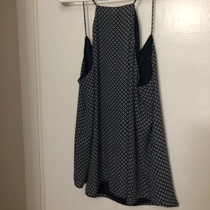 Loft navy and white floral blouse size large